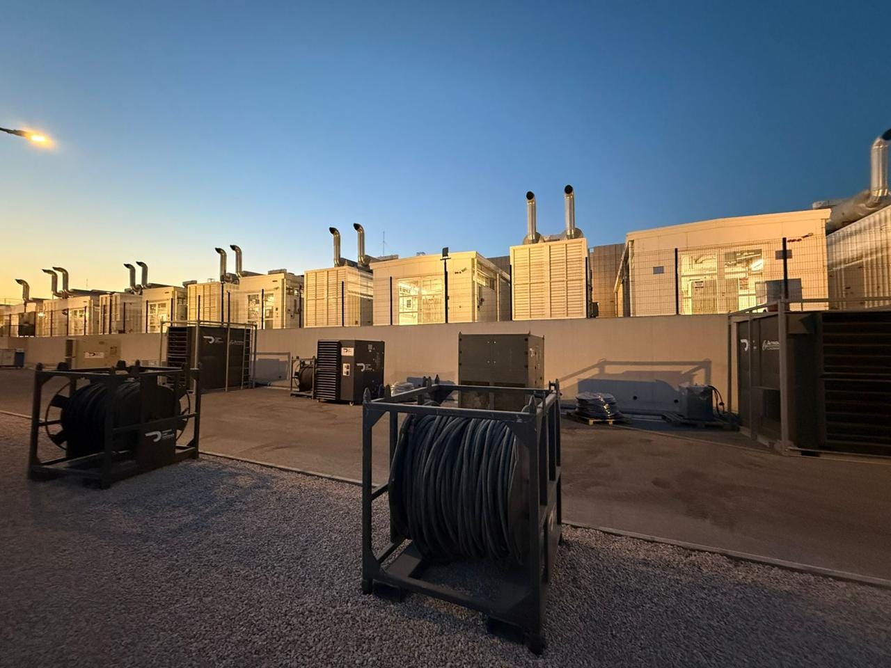 PLS generator yard ready for load testing