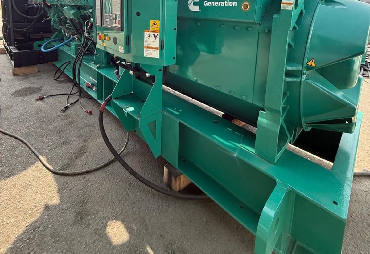 Diesel generator on site